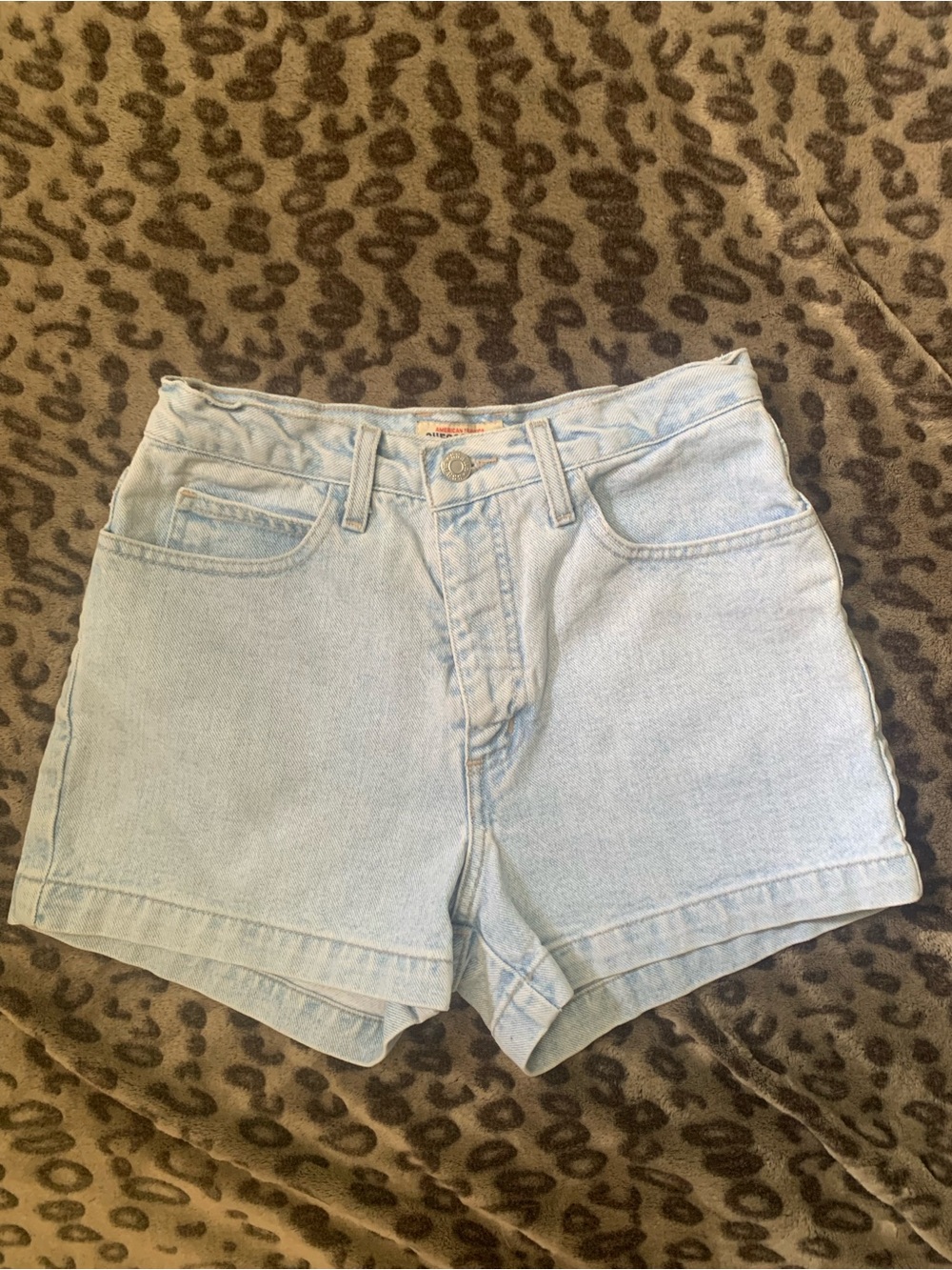 Vintage Guess Light Blue High-Rise Denim Shorts